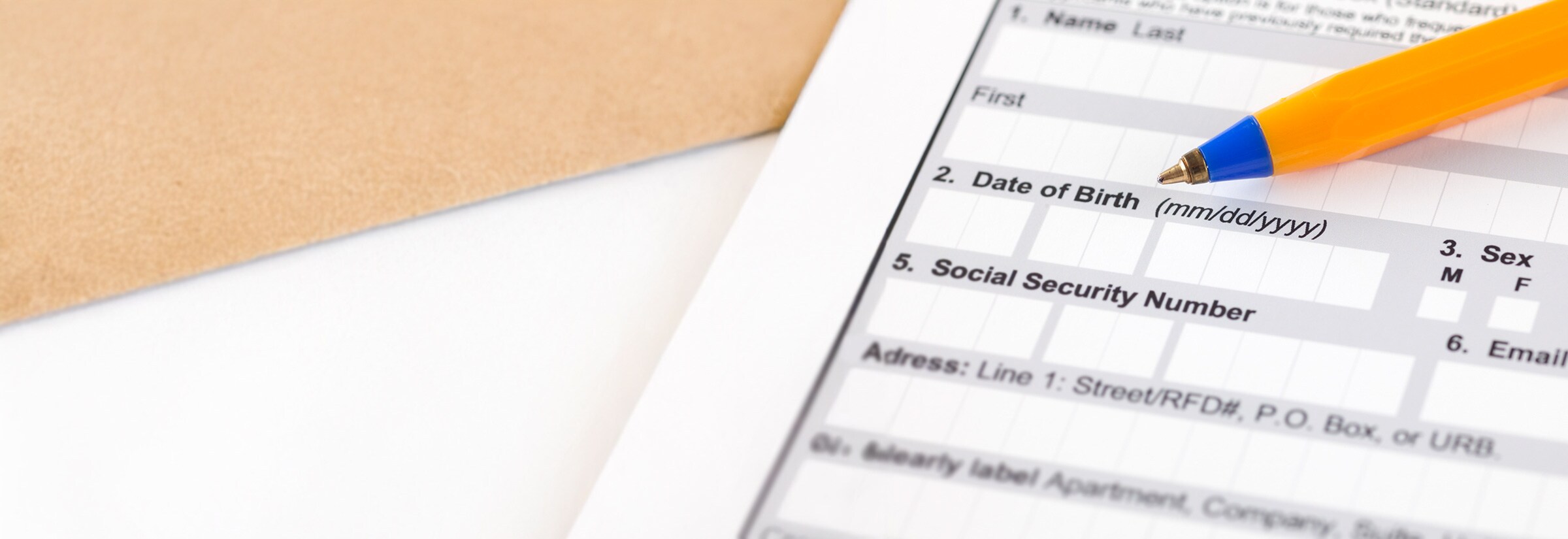 A document asking for your Social Security number.