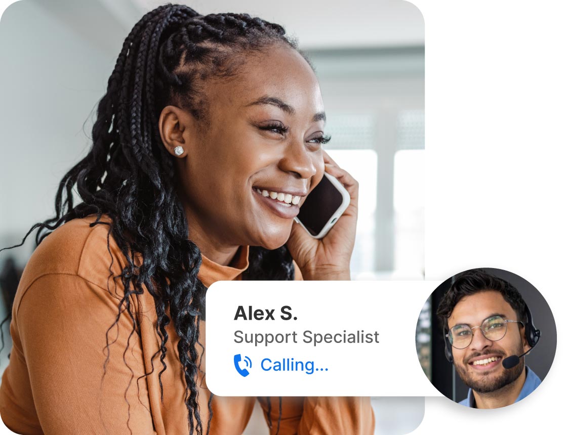 A LifeLock customer calling LifeLock support.