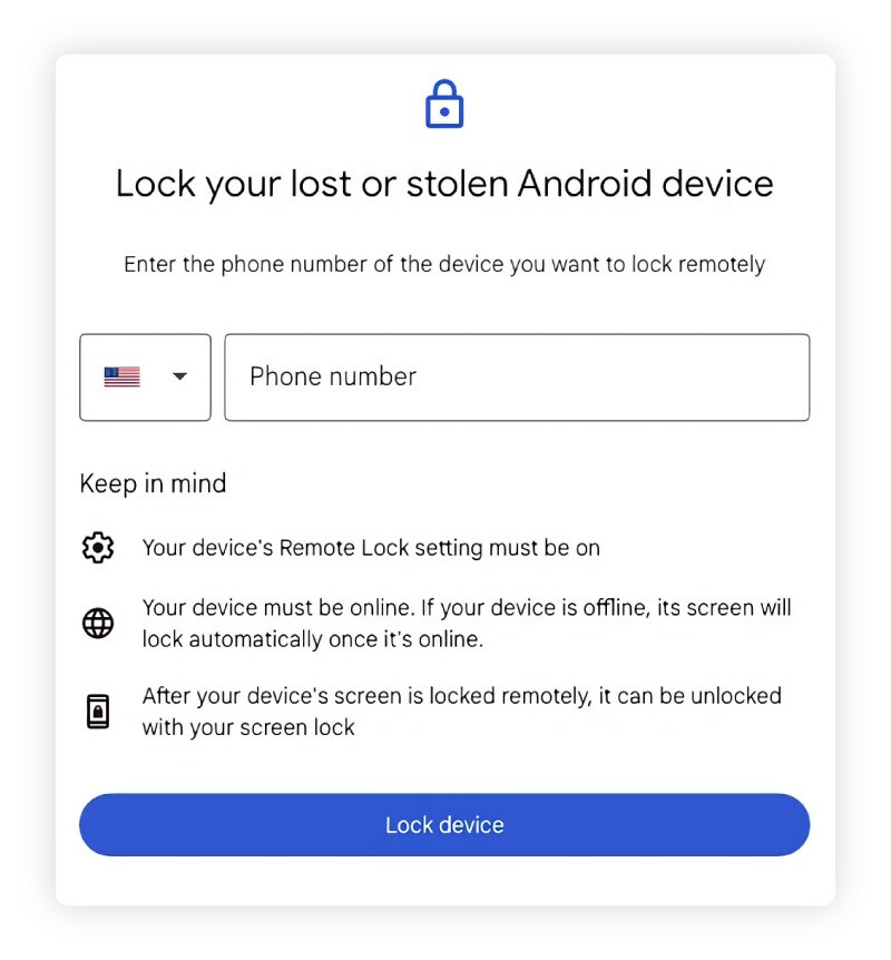 How to lock your lost or stolen Android phone.